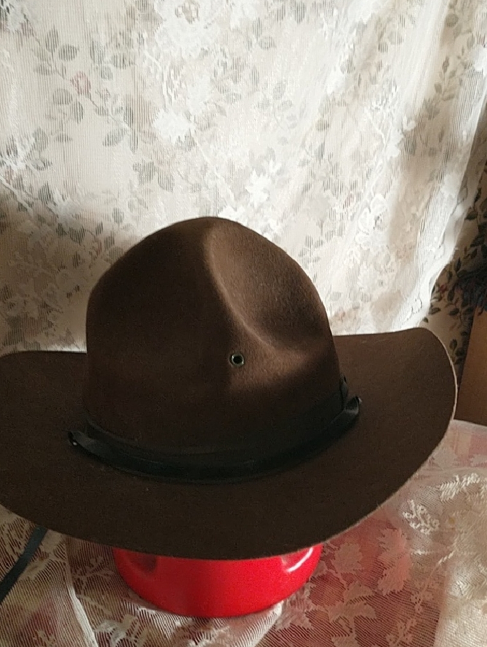 Campaign Brown Felt Outback Hat Smokey The Bear